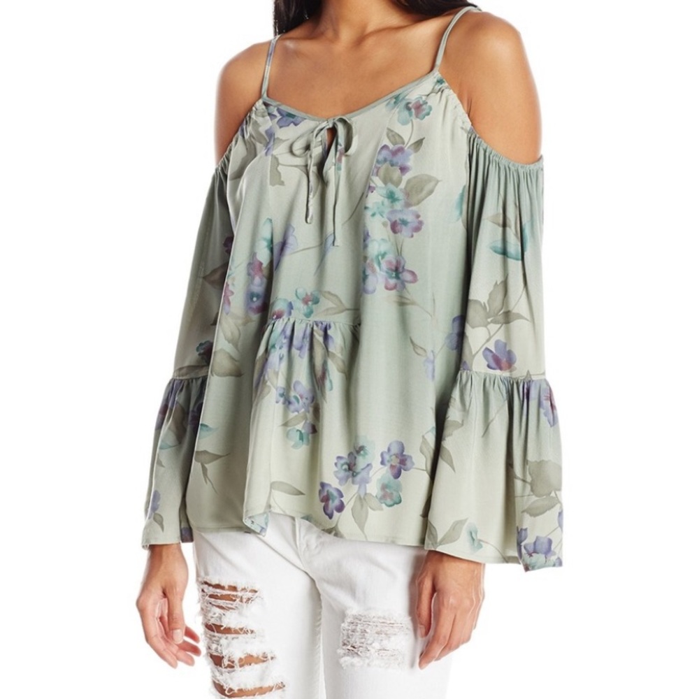 Oneill cold shoulder floral top
